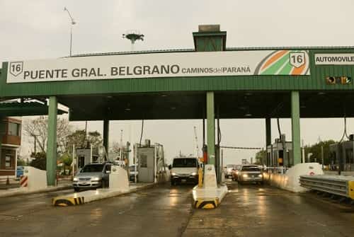 Éste sábado aumenta el peaje del puente General Belgrano y Makallé