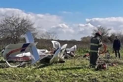 Mueren 5 ciudadanos paraguayos tras robar una avioneta y estrellarse porque se quedó sin nafta