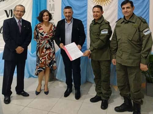 El Lic. Pedro Egea estuvo presente en el acto por el IV Aniversario de Región VIII de Gendarmería Nacional