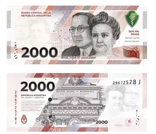 Cuándo entrará en circulación el nuevo billete de $2.000 que ya llegó a los bancos