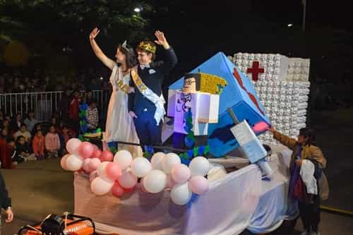 El domingo se realizará el desfile de carrozas y la elección de los Reyes locales de los estudiantes