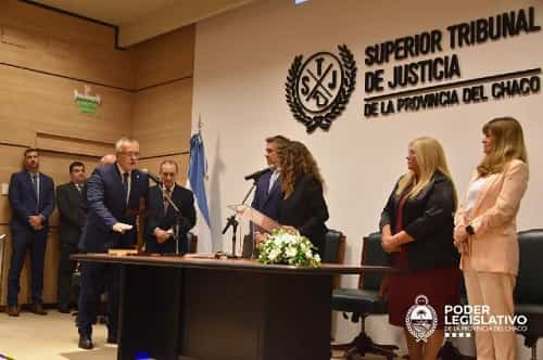 El Poder Legislativo acompañó la jura del Presidente del STJ Víctor del Río