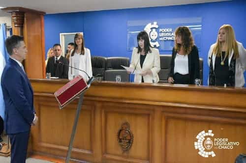 Leandro Zdero y Silvana Schneider juraron, como gobernador y vice, en la Legislatura