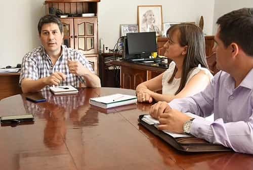El intendente García recibió a la vicegobernadora Schneider